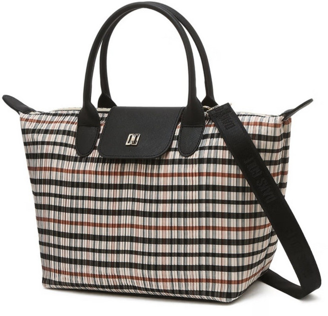 닥스 [H&H] >> 베이지 체크 토트백(DNGF5F964I2)