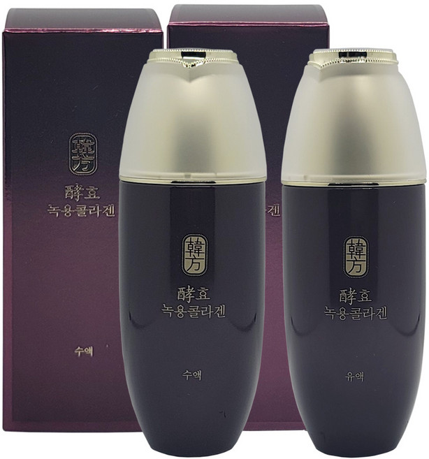 수려한 효 녹용콜라겐 건강한피부 기초세트(수액+유액), 1세트