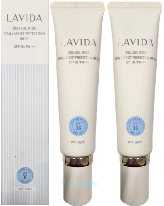 라비다 선 솔루션 데일리 60ml 2개/SPF36 PA+++, 2개 - 쿠팡