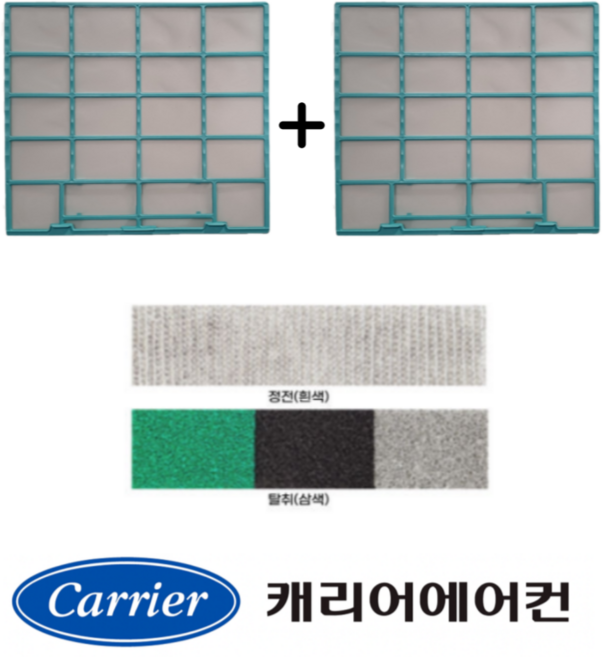 [정품] 캐리어 에어컨 11평 12평 13평 14평 벽걸이필터 AARC-0101CAWSDI ARC11VBCI ARC13VBCI ARQ11VCEI ARQ12VAKI 1대분, 2. 기능성필터 1set, 1개, 프리필터 2개 + 기능성필터 1set (0397)