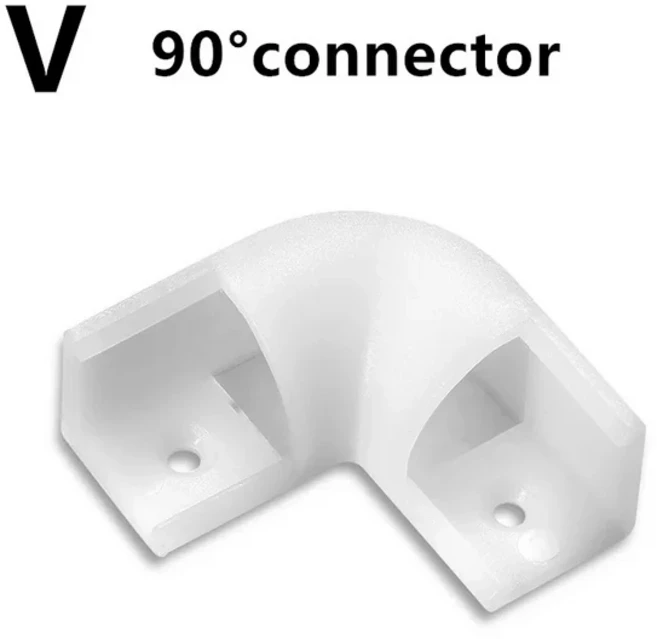 2-30 개/몫 0.5 메터/개 45도 각도 알루미늄 프로파일 5050 3528 5630 LED 스트립 유백색/투명 커버 스트립, 16 8 pcs, 01 V 90 degree corner