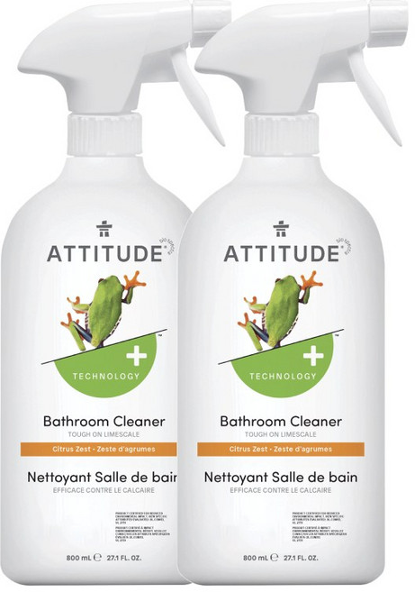 에티튜드 욕실 클리너 시트러스 제스트향, 2개, 800ml