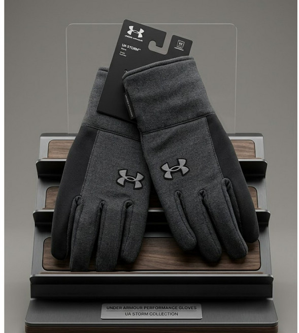 [언더아머_스포츠] 기능성 방한 장갑 스톰 발수 스포츠 글러브 TM1356695 스마트폰 터치 가능, 1개