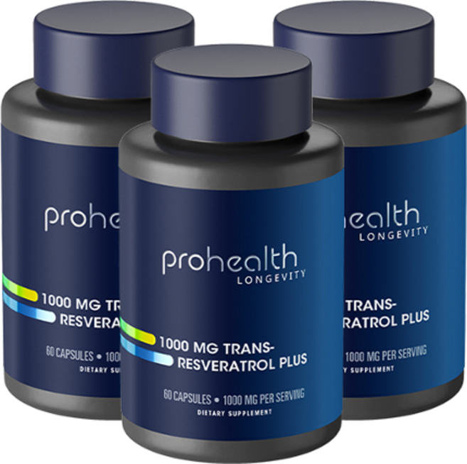 프로헬스 고함량 트랜스 레스베라트롤 1000mg 고순도 60캡슐 3병, 60정, 3개