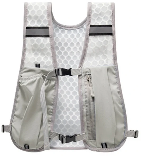 자전거 러닝 스토리지 조끼 경량 전화 보관 주머니가있는 반사 물 가슴 팩, 01 A