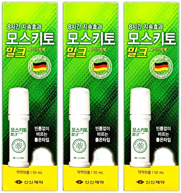 신신제약 모스키토 밀크 50ml, 3개 - 쿠팡
