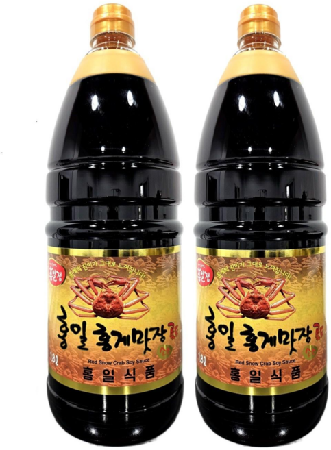 홍게맛장소스 골드, 1.8L, 2개