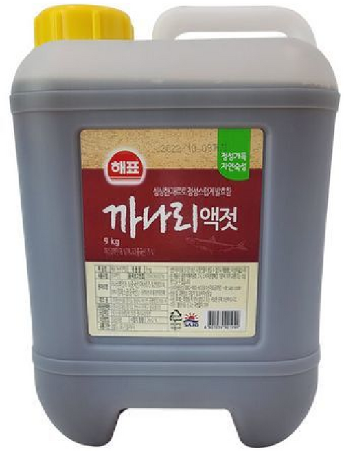 사조해표 사조대림 멸치액젓, 9kg