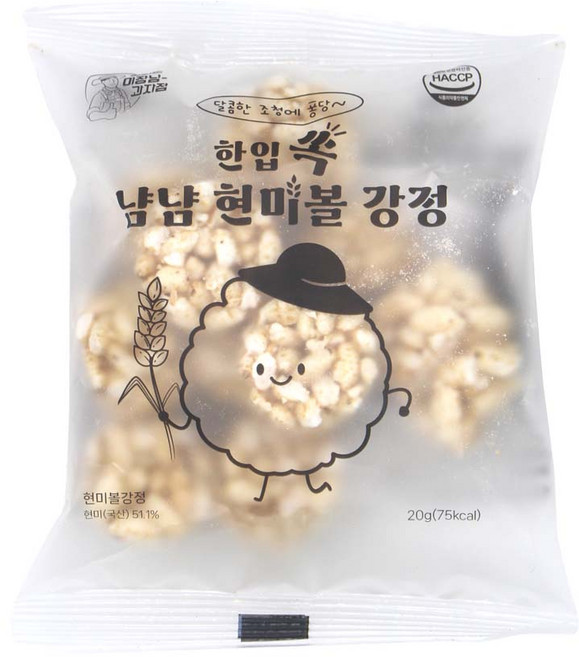담양한과 이장님 과자점 현미볼강정, 1개, 20g