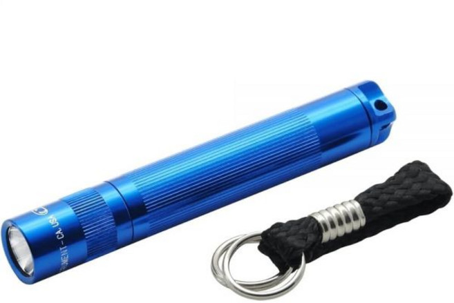 Maglite 솔리테어 백열등 1-Cell AAA 손전등 선물 상자 실버, 1개, Blue