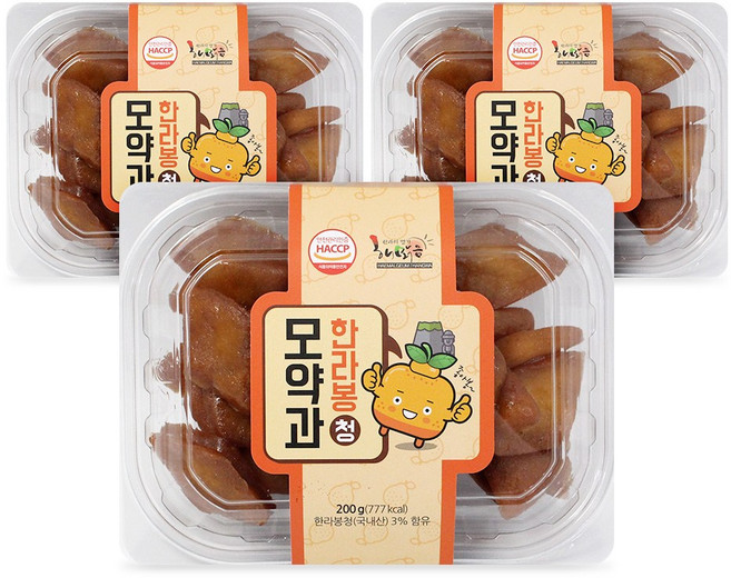 한라봉 청 모약과 200g x 3팩 제주산 한라봉청 함유, 3개