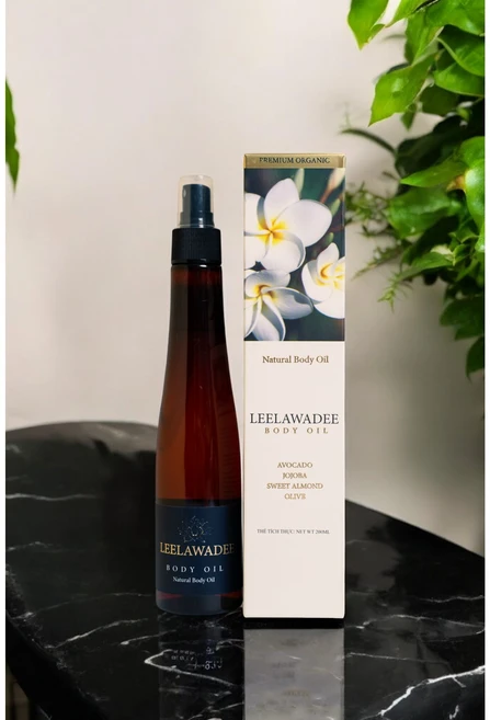 NATURAL BODY OIL 리라와디 (Leelawadee) 바디오일 베트남 태국 여행 200ML, 1개 - 쿠팡