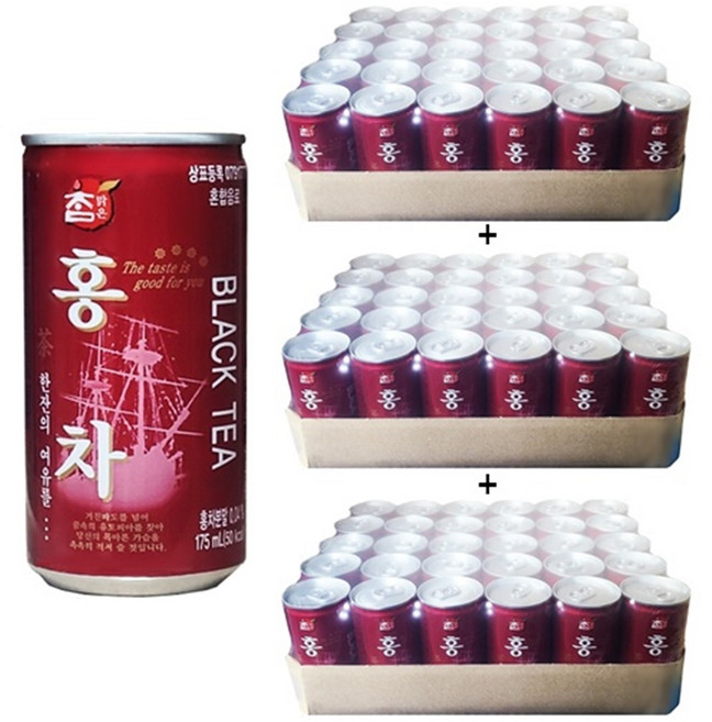 참맑은 홍차 175ml 90개 (30캔X3박스)미니캔 업소용 캔음료.