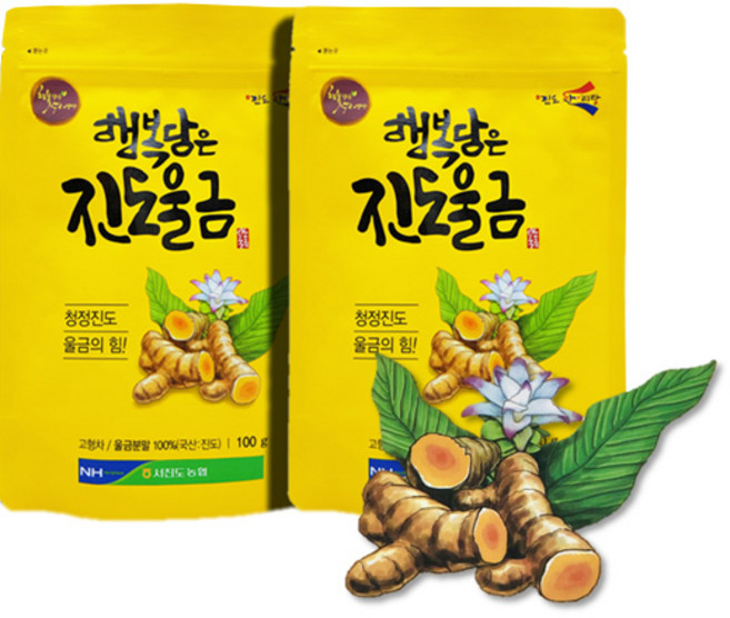 행복담은 진도 울금 분말 3p, 100g, 2개