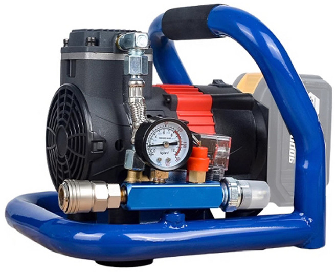 鋰電無刷空壓機, 藍色, 1個