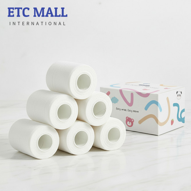 이티씨몰 자가점착 밴드 7.5cm 압박붕대 5+1 화이트