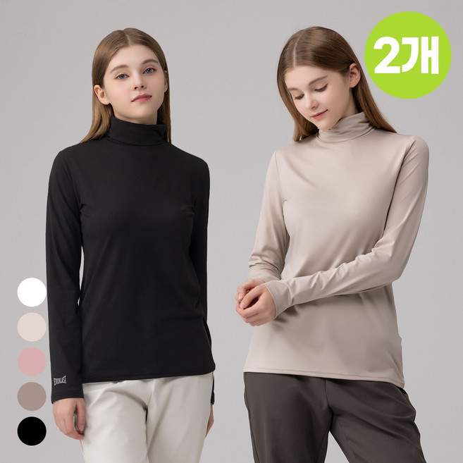 에버라스트 1+1 여성 목폴라 터틀넥 폴라티