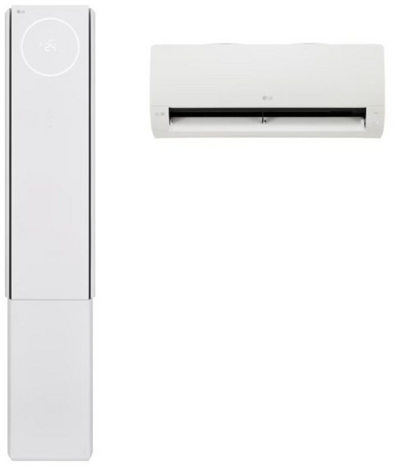 LG 휘센 AI 오브제컬렉션 뷰I 프로 멀티형 에어컨 2in1 FQ18GV5EA2 18평+6평 (58.5+18.7m2) 전국 기본설치 포함, 일반배관형