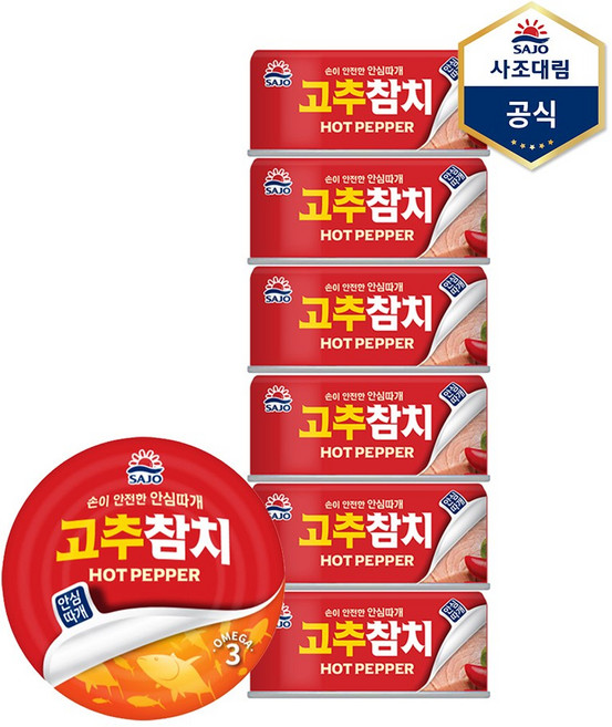 <올따옴> 사조 고추참치 85g 6입, 6개
