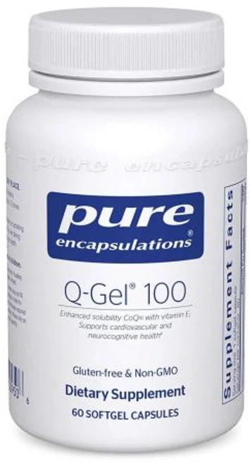 퓨어인캡슐레이션 Q-GEL 수용성 큐엔자임Q10 60캡슐 큐텐, 1개, 60정 - 쿠팡