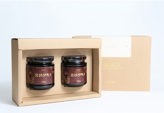 금비꽃차 김명신 명인 국내산 홍삼진액고 300g 2개 Set