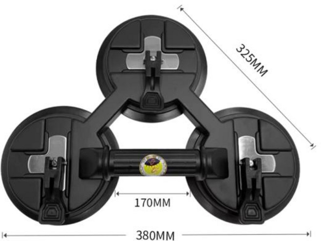 초강력 3발 유리 흡입 컵 바닥 타일 운반 설치 및 고정을 위한 특수 도구