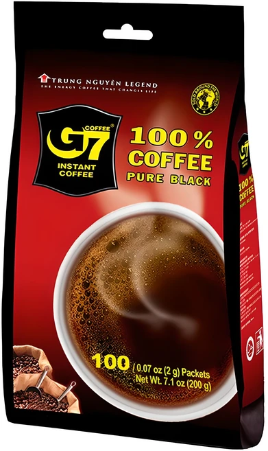 G7 블랙 커피, 2g, 100개입, 1개, 2g - 쿠팡
