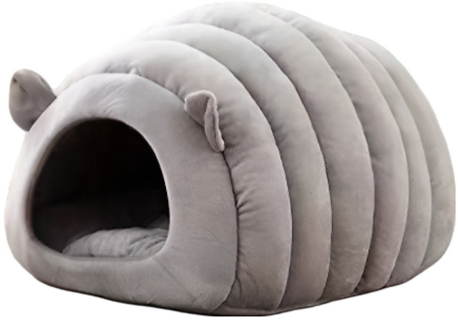 세이코코아 고양이 숨숨집 애벌레 하우스, 그레이, 1개