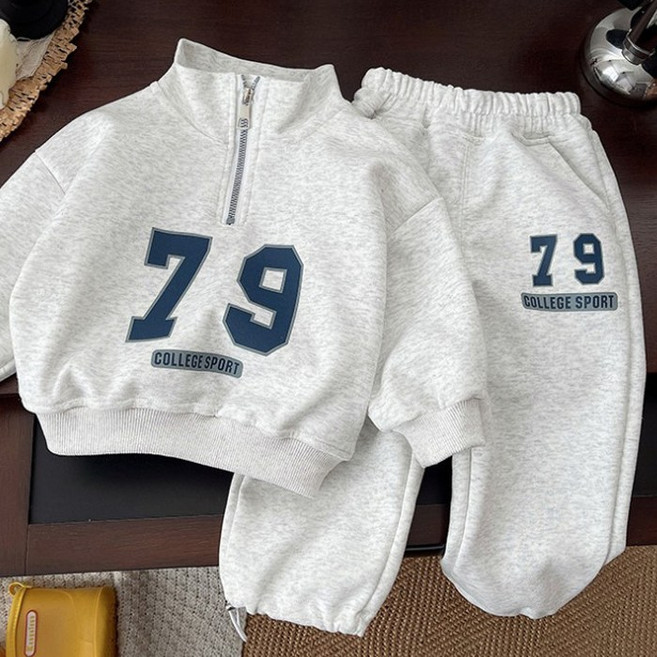 [앙디] P상하복 79스포츠 (PB014) / (집업맨투맨+츄리닝바지)_(베이비 영유아복 아기옷 아동복 의류 여아용 봄 가을 상하세트)