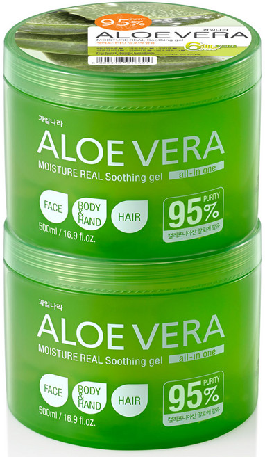 과일나라 98% 알로에베라 수딩젤, 500ml, 2개