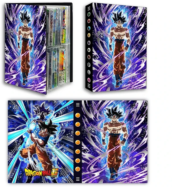 쿠쿠스토어 드래곤 볼 카드 앨범 240Pcs 책지도 편지 홀더 바인더 손오공 야채 애니메이션 수호자 노트북, 05 003