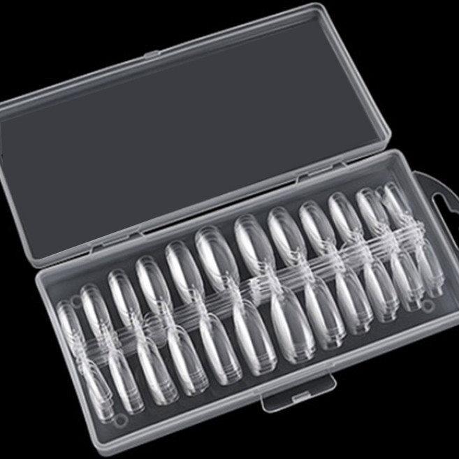 네일팁 240p 말랑 가짜손톱 네일연장 투명, 1개, 오벌240p