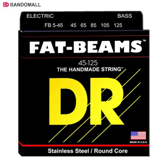 DR 베이스기타줄 5현 팻빔 Fat beam 45-125