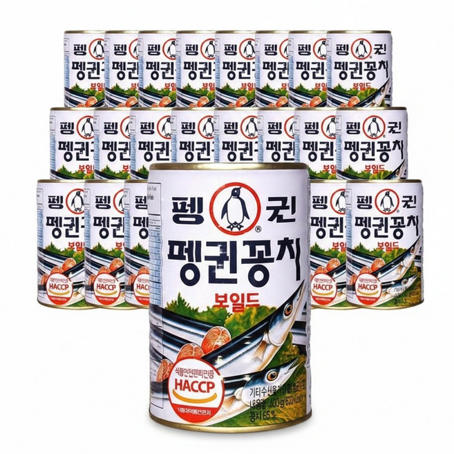 펭귄 꽁치 보일드 통조림 400g x 24개, 본상품