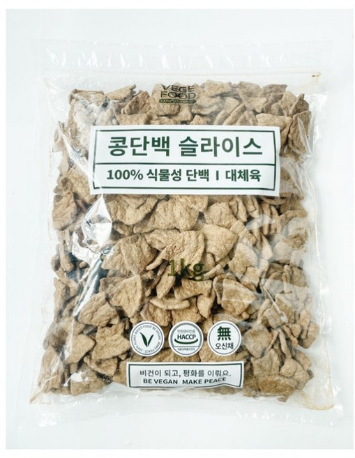 베지푸드 콩단백슬라이스 1kg, 1개