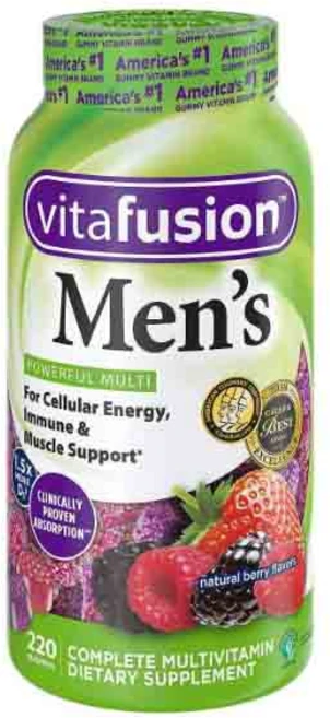 vitafusion Men's Multivitamin Gummies비타퓨전 남성 종합 비타민 구미 220개, 1개, 220정 - 쿠팡
