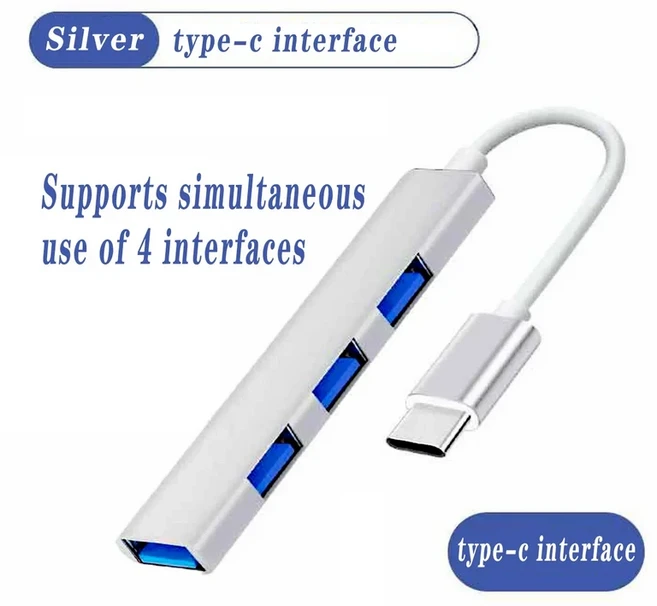 USB C 허브 유형 분배기-HDMI 4K Thunderbolt 3 도킹 스테이션 노트북 어댑터 Macbook Air M1 iPad Pro 용, 04 TC 4 IN1 silver