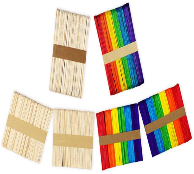얼루어픽 아이스크림막대기 유아게임교구 나무막대기 미술놀이재료, 일반(소)