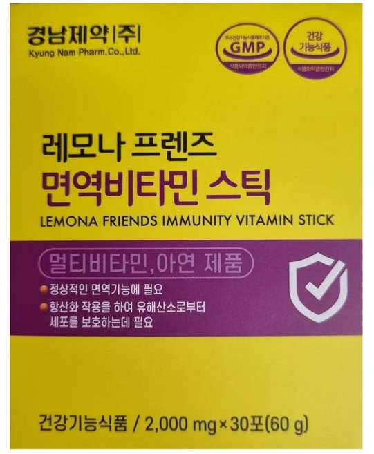 경남제약 레모나프렌즈 면역비타민 스틱, 6개, 60g
