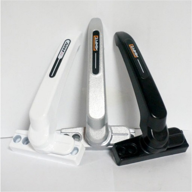 프로젝트 손잡이 안전 방범용 시스템창 창문 샤시손잡이(나사포함), 화이트, 1개