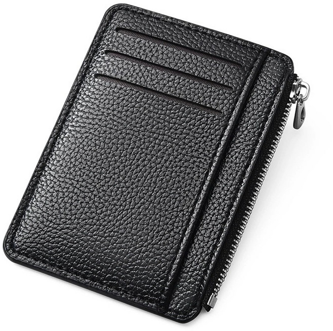 루나버블 지퍼형 지폐 카드 명함 지갑 5color 성인 남자 남성 여자 여성 남녀공용 학생 중학생 고등학생 직장인 회사 미니 생일 용돈 가죽 무지 심플 슬림 신용카드 동전지갑 웰렛