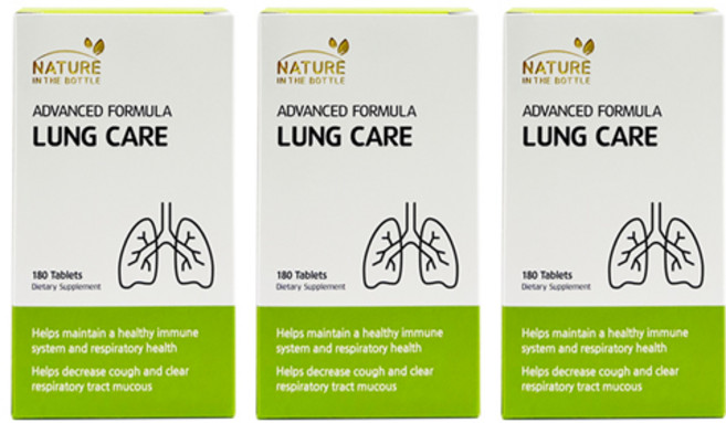 호주 렁케어 180정 6개월분 폐 기관지 네이쳐인더보틀, 3개