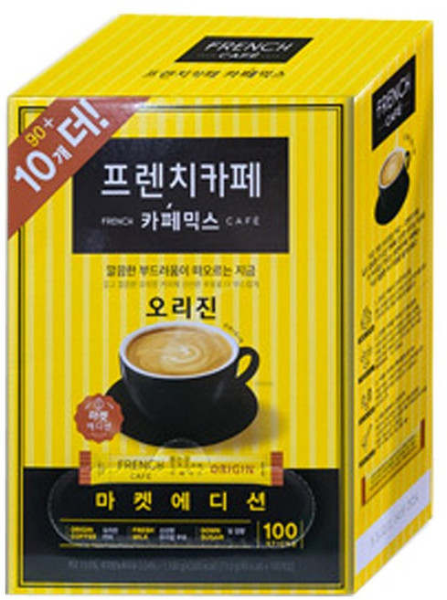 [100T] 무지방우유 부드러운 악마의유혹 프렌치카페 커피믹스, 프렌치카페 커피믹스100T