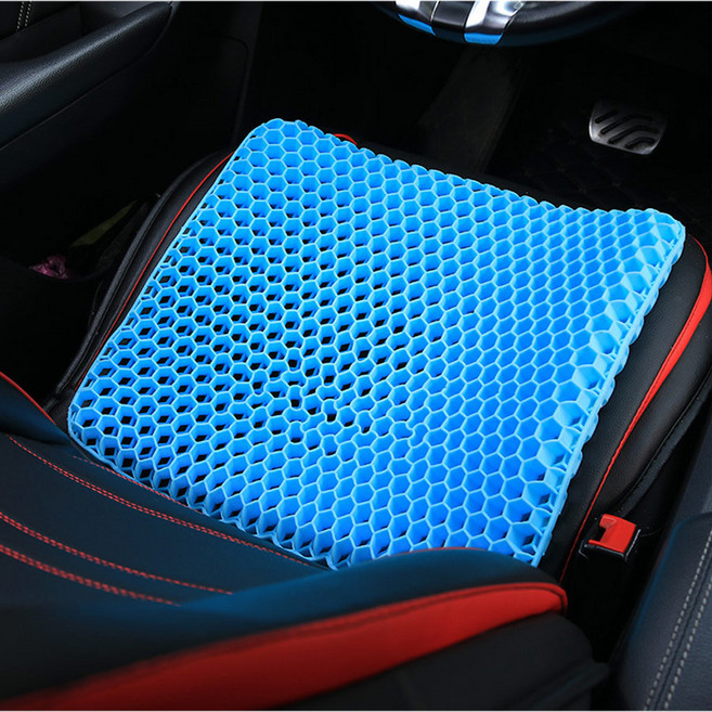 통기성 실리콘 냉각 아이스 패드 차량 사무실 의자 매트 실리콘 쿠션 방석, 블루