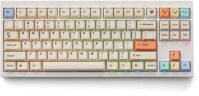 VARO 바로 V87 PASTEL 3모드 축교환 리니어 기계식 키보드, V87 PASTEL 베리페리