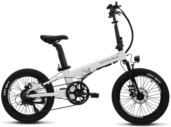 모토벨로 TX8 프로2 엣지 전기자전거 350W 36V 자토바이 접이식, 화이트, 알루미늄