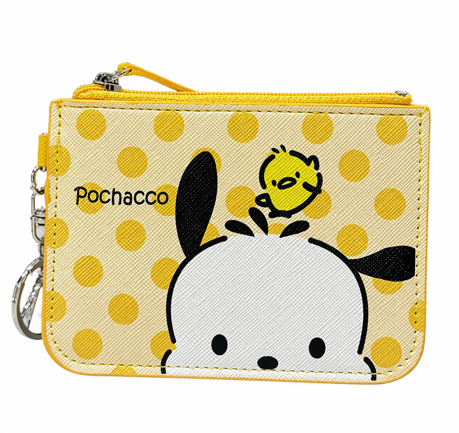 산리오 키링 카드 지갑 동전 교통 카드 케이스 미니 쿠로미 시나모롤 마이멜로디 포차코 헬로키티