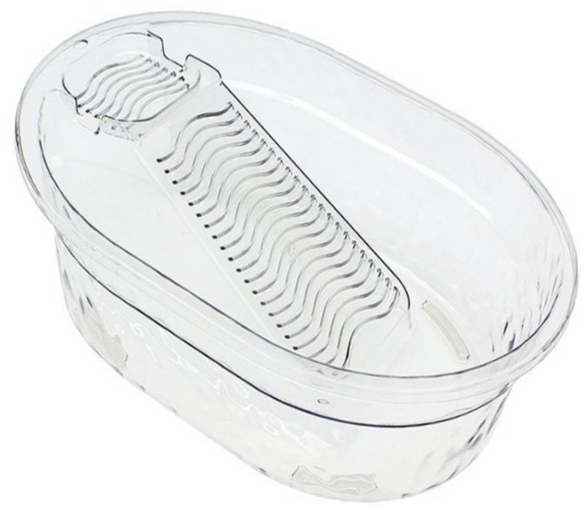 제이라이프 루시 빨래판 대야, 투명, 1개