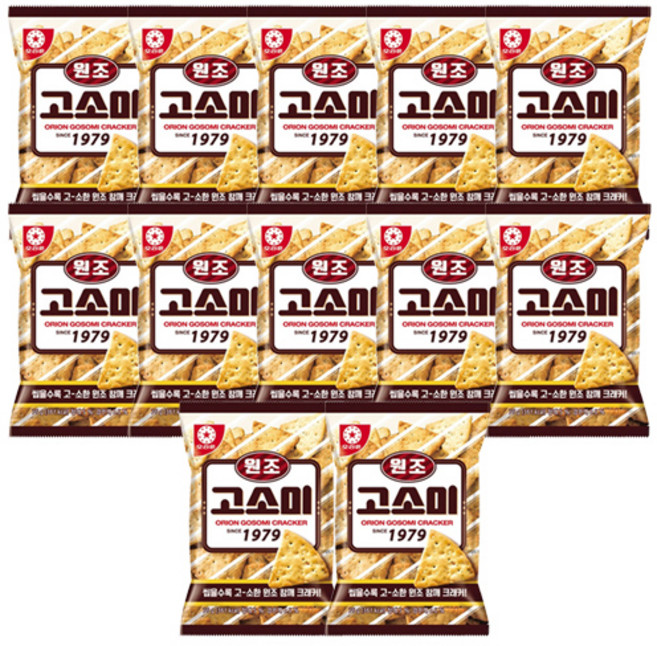 고소한 참깨 크래커 원조 고소미 1979, 76g, 12개