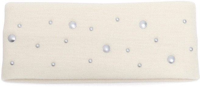 캡조아 접고 펴고 와이드 실버 스터드 찡 헤어 밴드 반다나 머리띠 두건